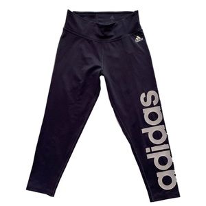 adidas 3/4 climacool purple leggings